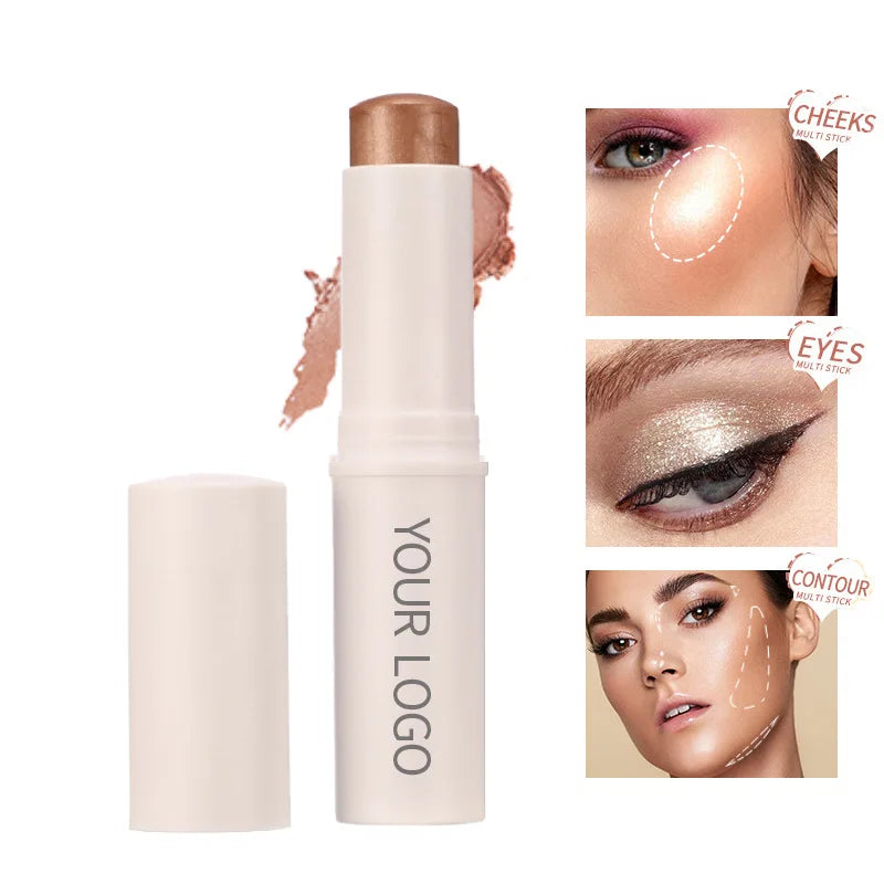 matte blush highlighter contour stick pearly shiny face makeup stick cosmetics highlighter