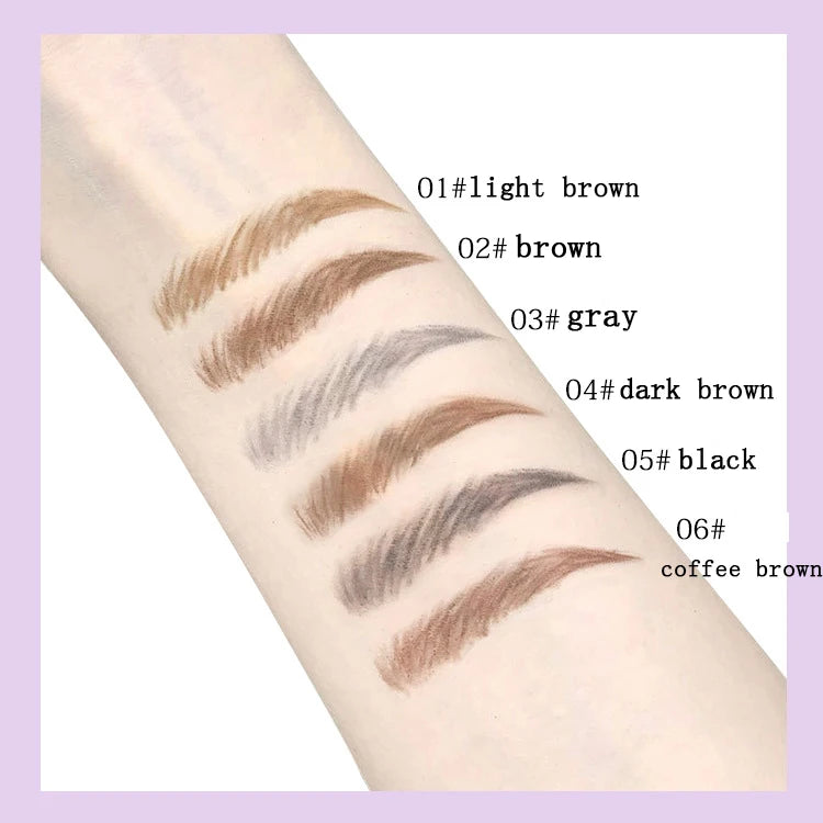 makeup double head waterproof eyebrow pencil with brush cosmetic twist eye brow pencil