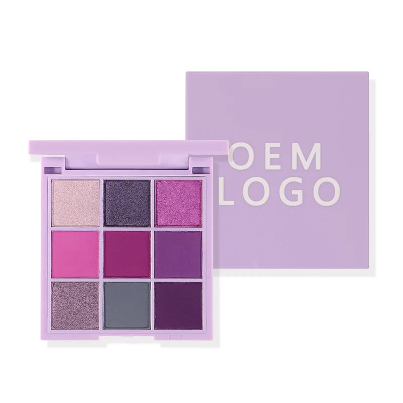 9-color macaron square eyeshadow palette