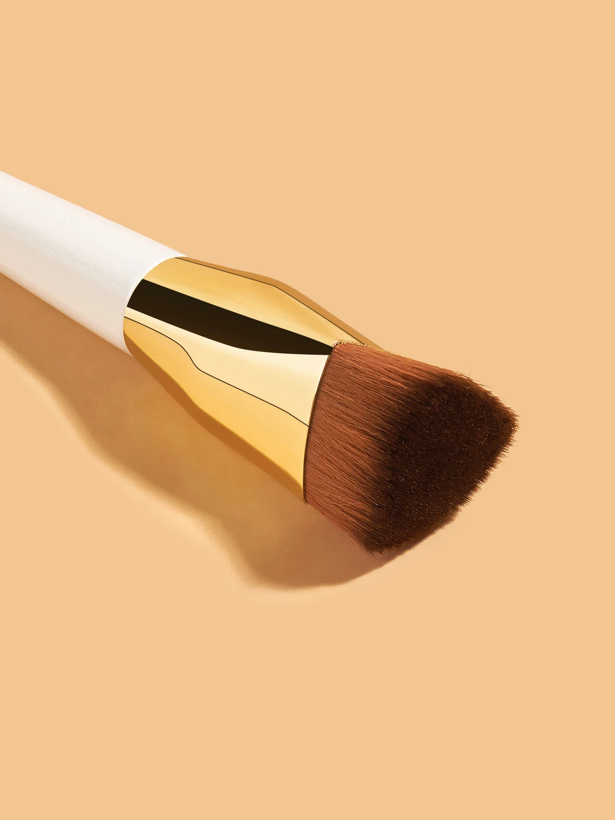 free brushes white handle kabuki makeup single liquid flat top foundation brush