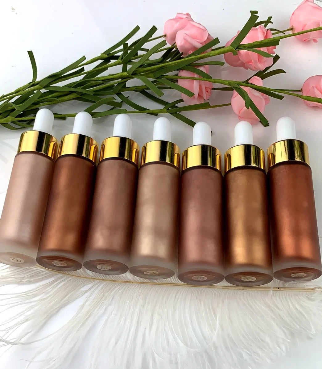 cosmetic highlighter liquid face illuminator makeup glow highlight