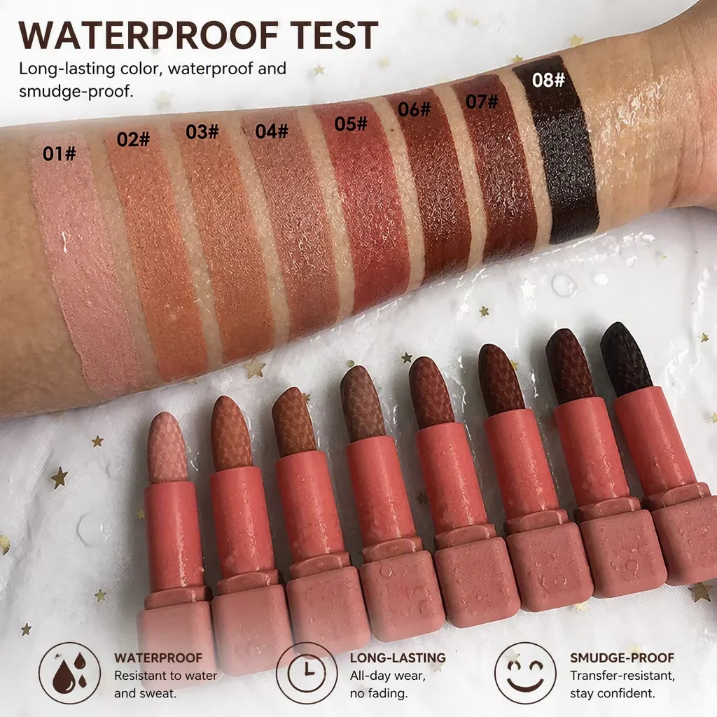 Solid matte lipstick