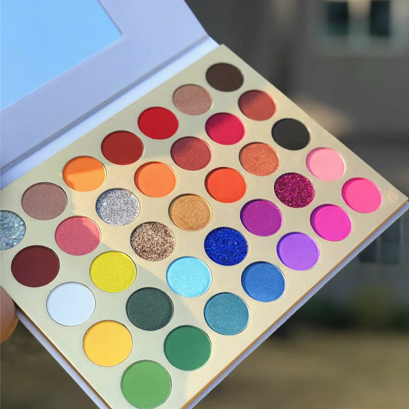 35-color lip-shaped matte eyeshadow palette