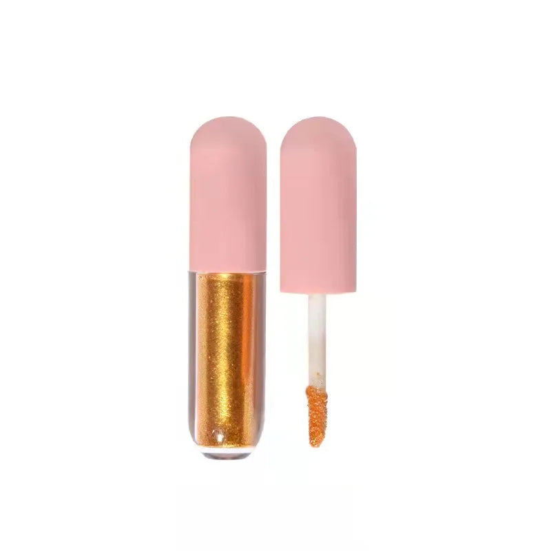mini cute pink round shaped lipgloss waterproof long-lasting 6colors gift set cosmetics makeup lip tint lip gloss set