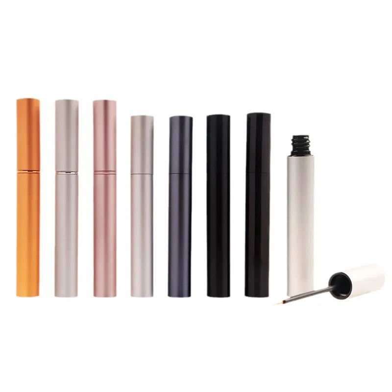 lip gloss tube eyelash serum empty tube cosmetics packaging gold silver rose gold aluminum lipgloss tube