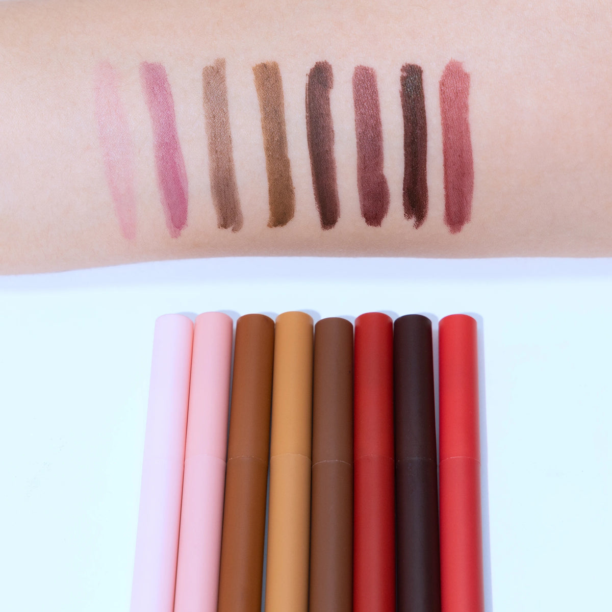 8 colors lip liner waterproof makeup matte liquid lip liner pencil