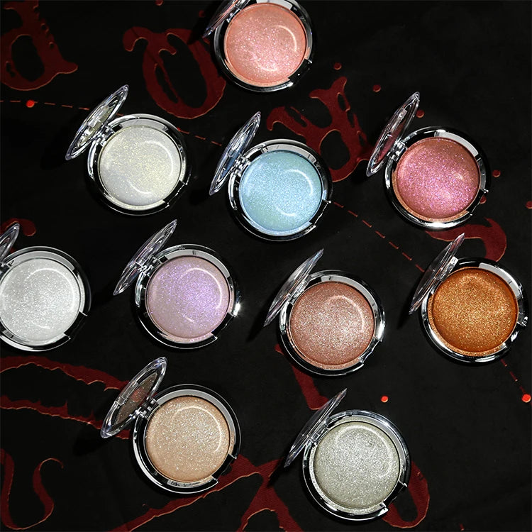 makeup vegan shimmer glitter highlighter potato mud texture cosmetics pigment highlighter