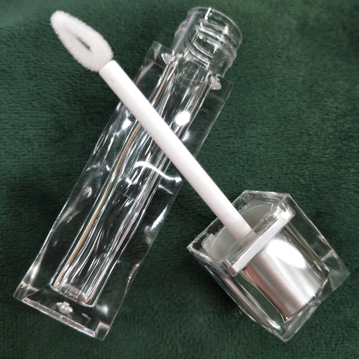 empty wavy shape wand lip gloss tube unique lipstick tube lipgloss container