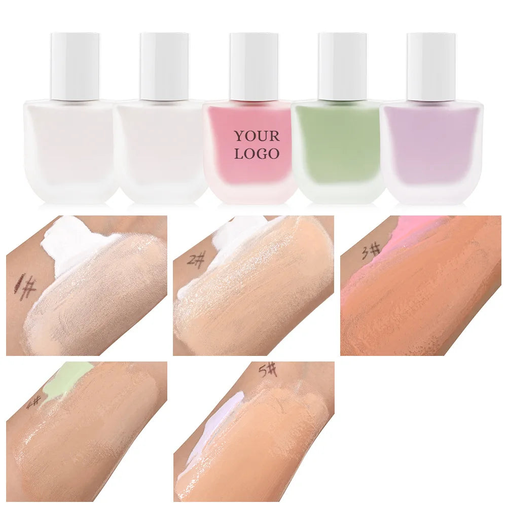 hot sale 30ml face cosmetic 5 colors color changing foundation hydrating concealer vegan bb isolation cream