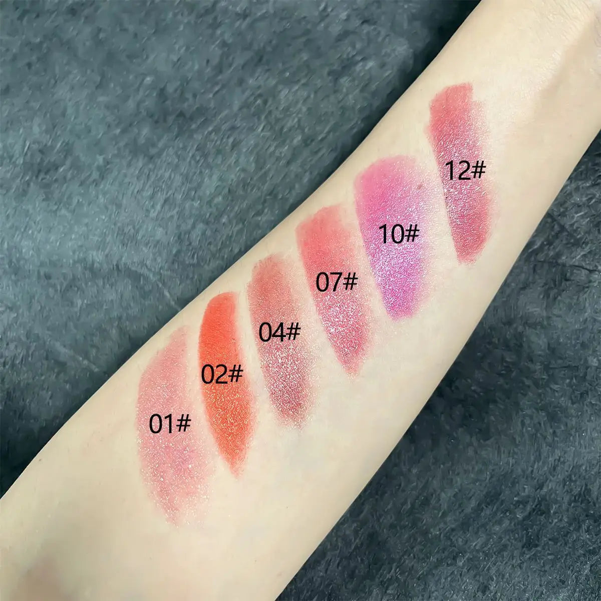 makeup matte cream lipstick cruelty free crystal purple gold black pink color shimmer lipstick