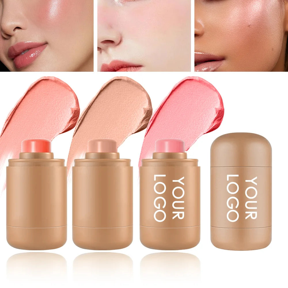 high pigment blusher makeup cream blush stick lip and cheek pocket blush