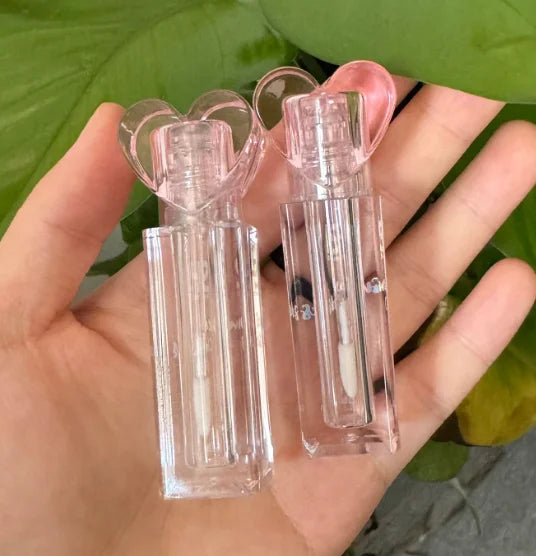 empty transparent lip gloss containers new design big brush applicator empty clear mushroom lipgloss tube lip gloss tube