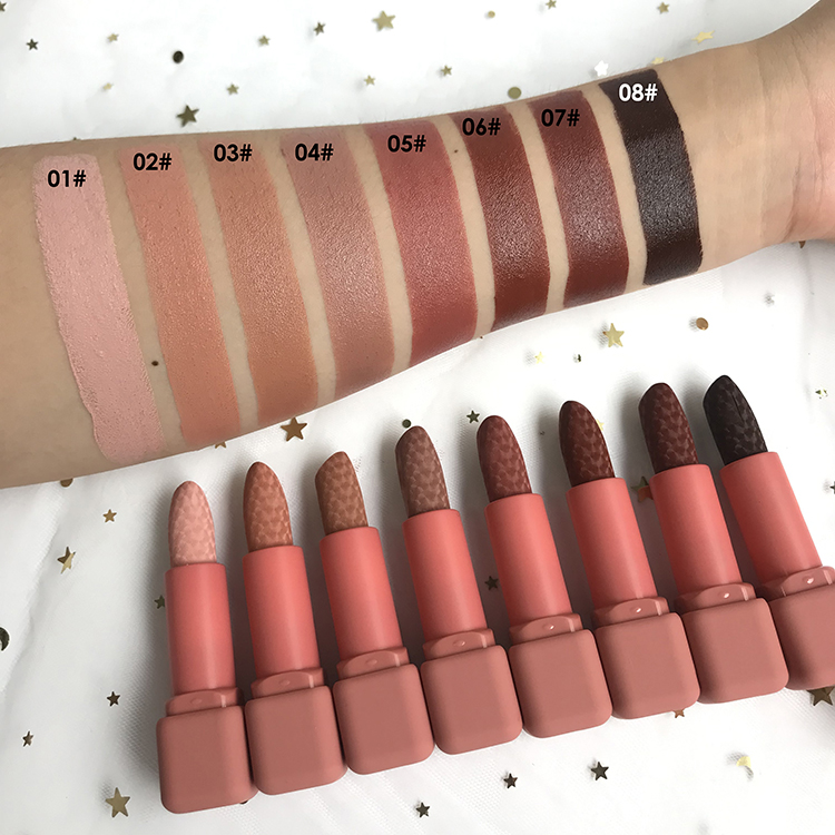 Matte Lipstick Waterproof Long-Lasting Solid Lip Color 5g Cruelty-Free