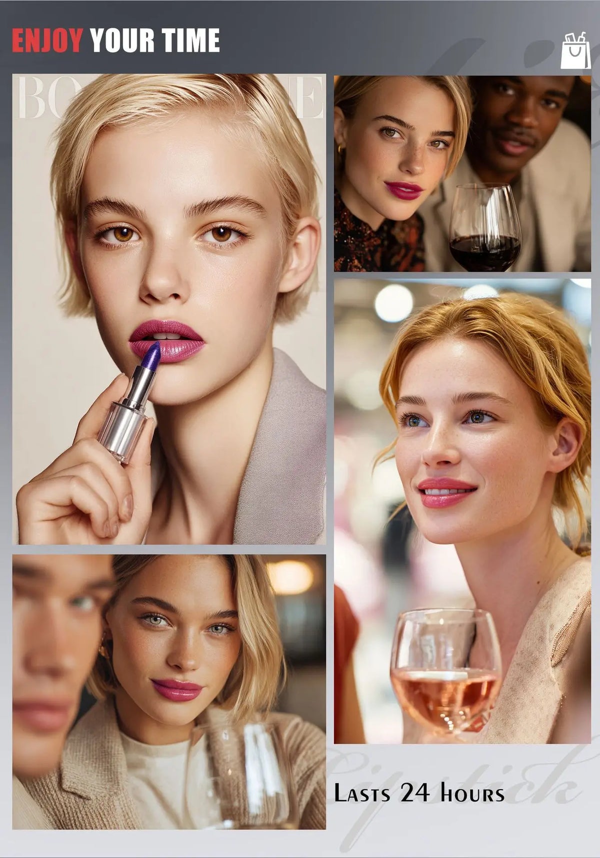 cosmetics mineral smooth moisturizing lip balm lipstick temperature color changing jelly flower 5g