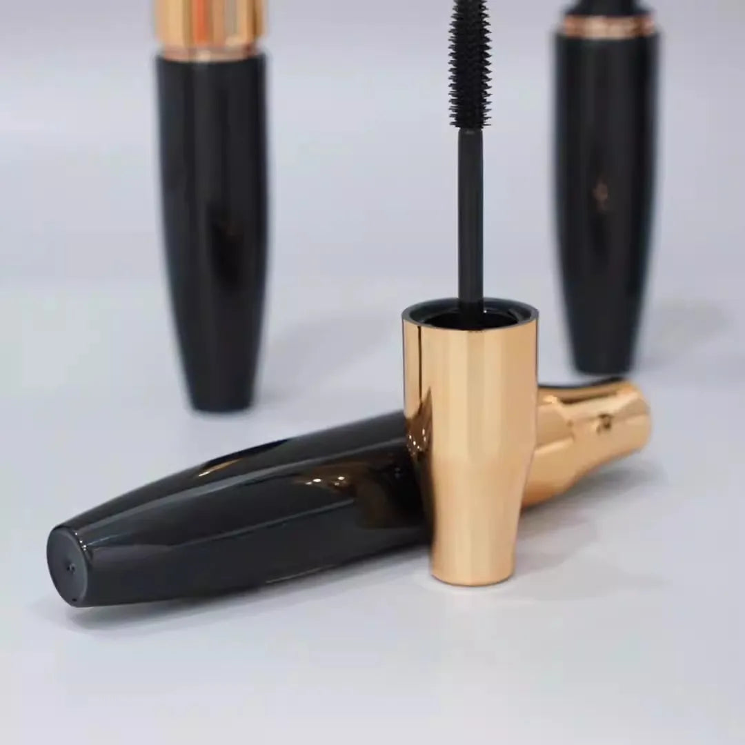 gold lid black mascara gel curly lengthening long lasting smudgeproof mascara mascara