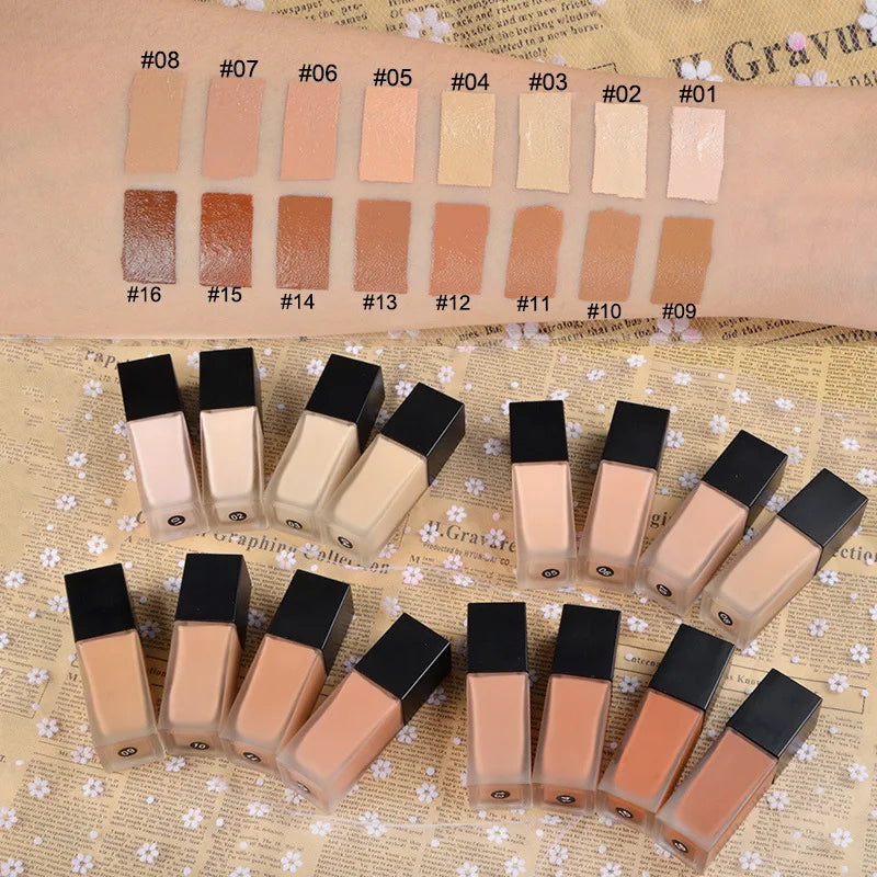 hydrating liquid face makeup foundation for black women waterproof full coverage makeup foundation