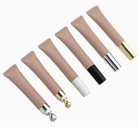 Lip Balm Package 10ml 15ml 20ml Tube Plastic Squeeze Tube Metal Applicator Empty Lip Gloss Tube