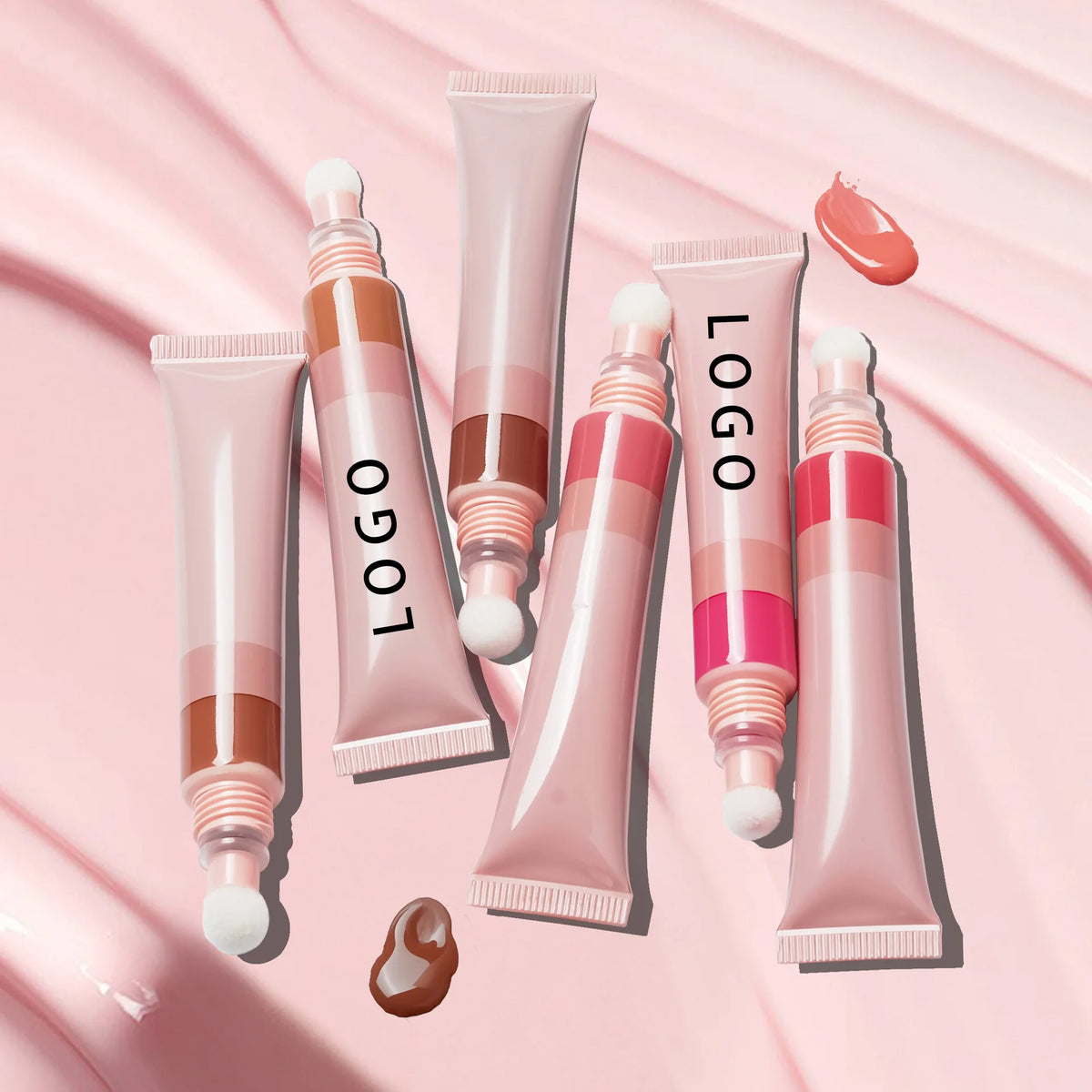 professional high-pigment vegan matte liquid blush soft tube face makeup cosmetics makeup blush
