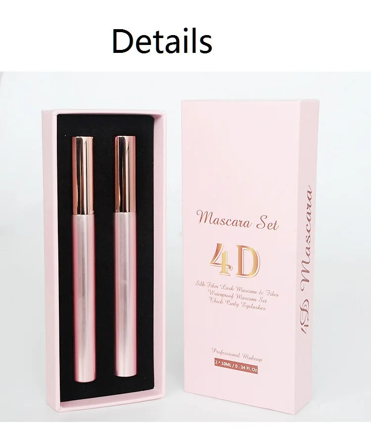 eye professional makeup silk fiber lash long lasting thick eyelash extension waterproof mascara set