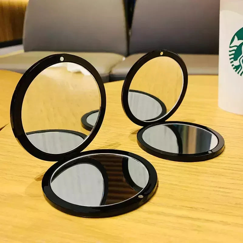 foldable magnetic travel makeup mirror round square