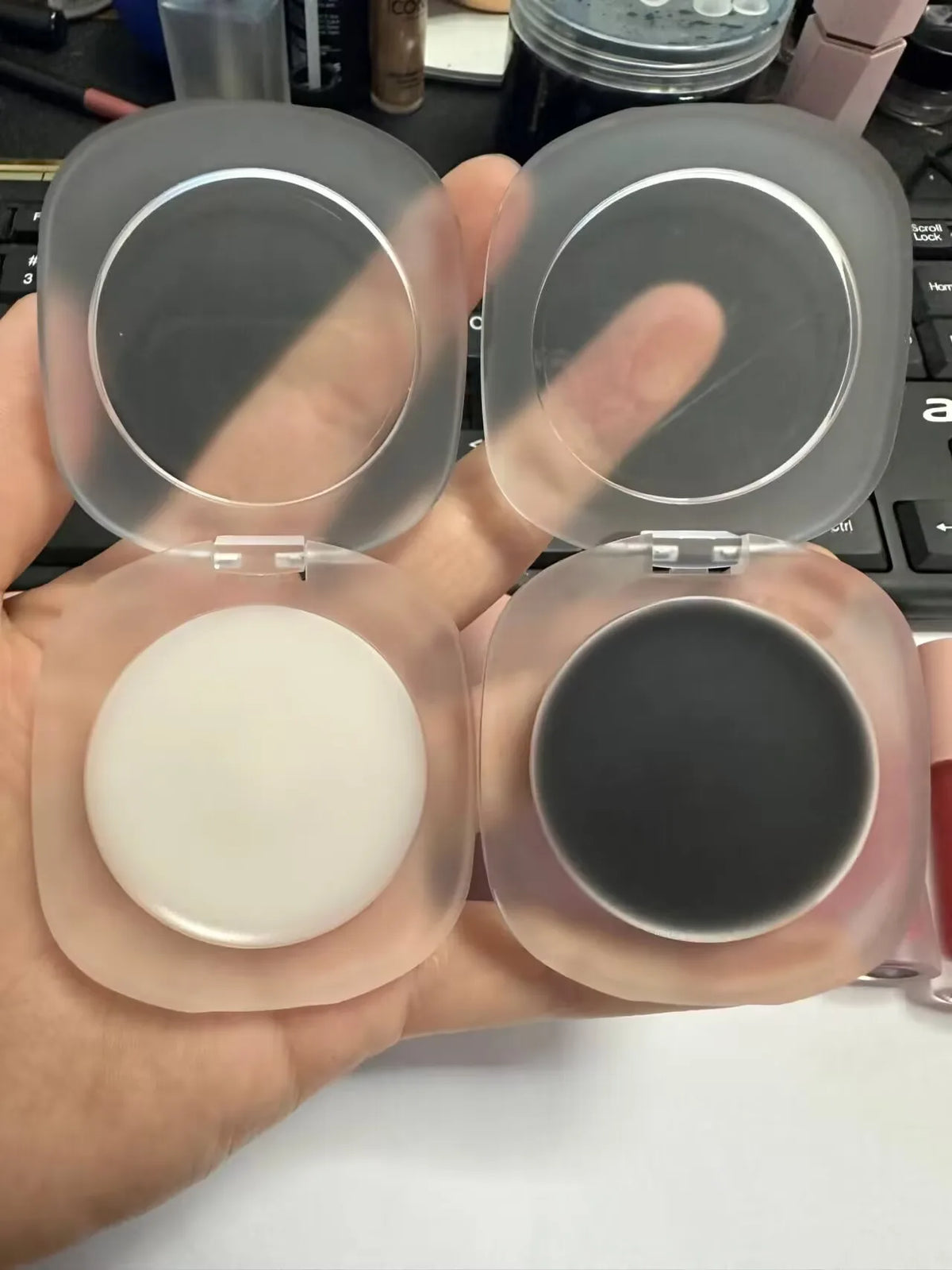 clear palette rose pink blush balm makeup black jelly tint cream blush ph color changing blush