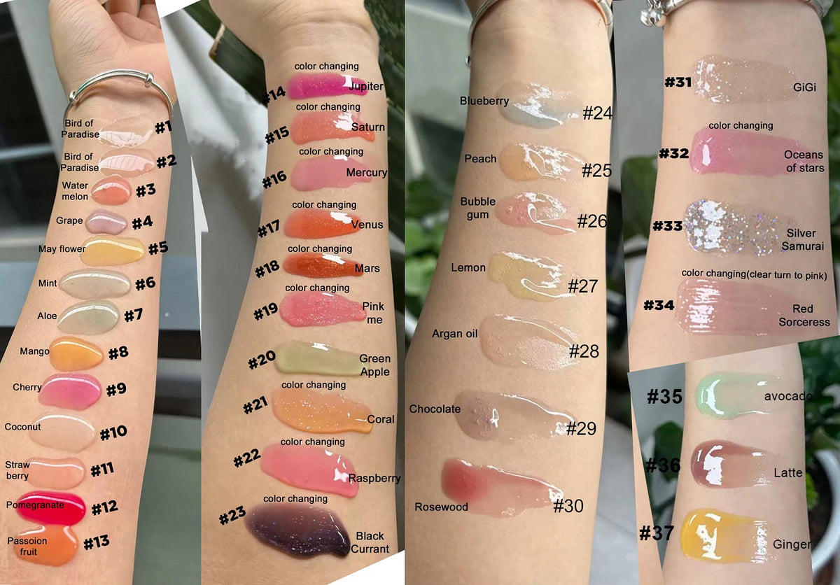 fruit flavor lip gloss clear lip oil low moq 16 colors lip care oil