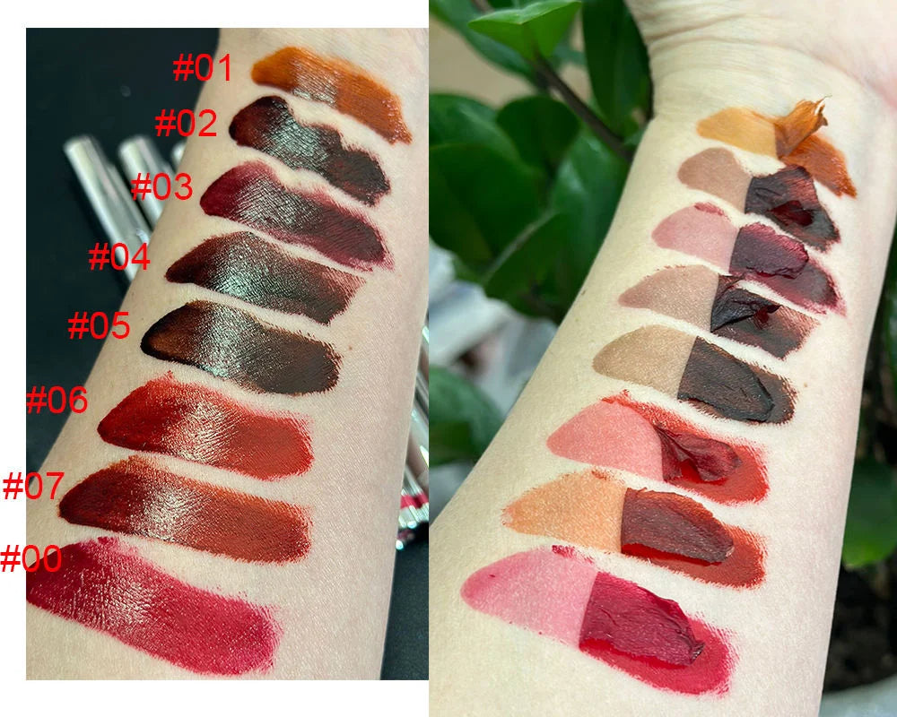8 colors liquid lip stain high pigment waterproof nourishing long lasting peel off lip liner tattoo