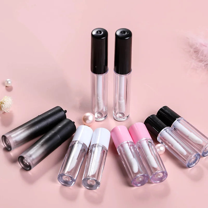 diy mini 1.2ml hydrating moisturizing lip gloss shiny lip protector matte lipstick