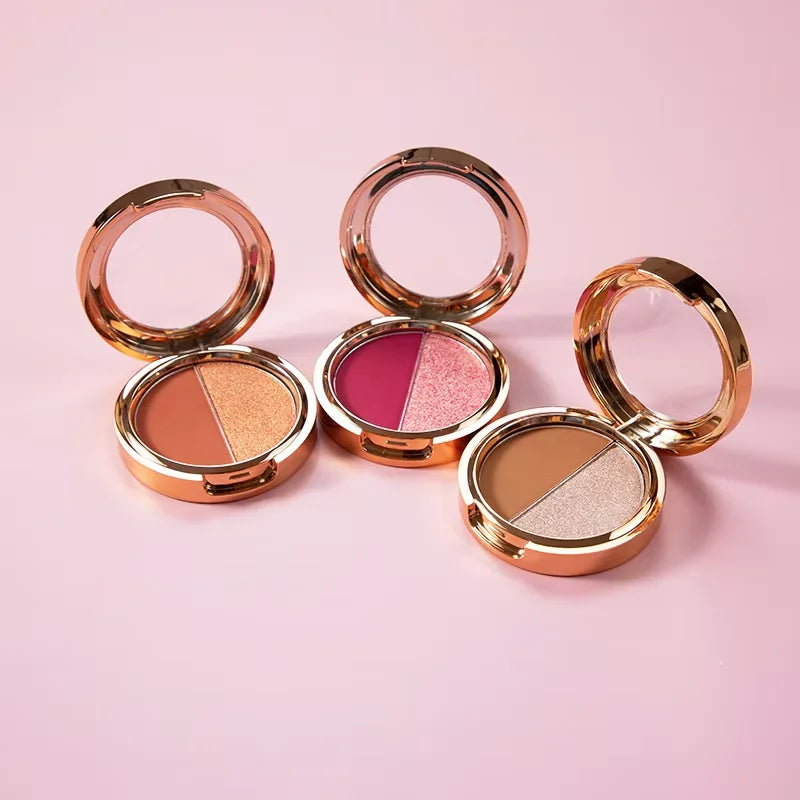 Gold double eyeshadow palette 15 colors