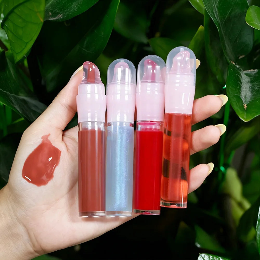 vegan moisturizing lip oil hydrating cruelty free vitamin-e lip gloss hydrating clear lip glow oil