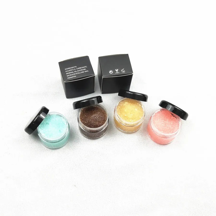 organic vegan lip sugar scrub cute honey crystal lips care cream lip scrub