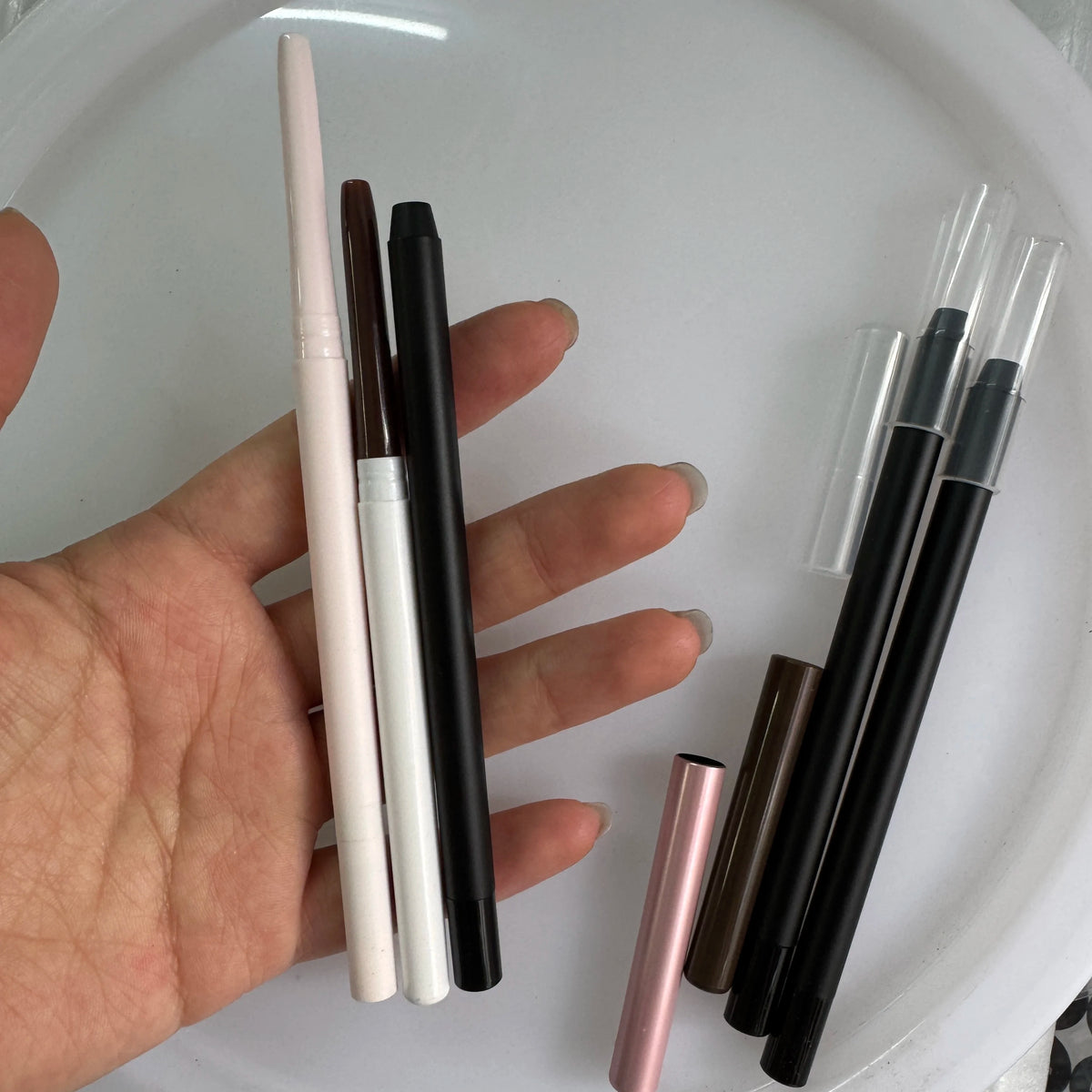 abs material empty retractable lipstick lip liner pencil pen packaging &amp; lip liner tubes
