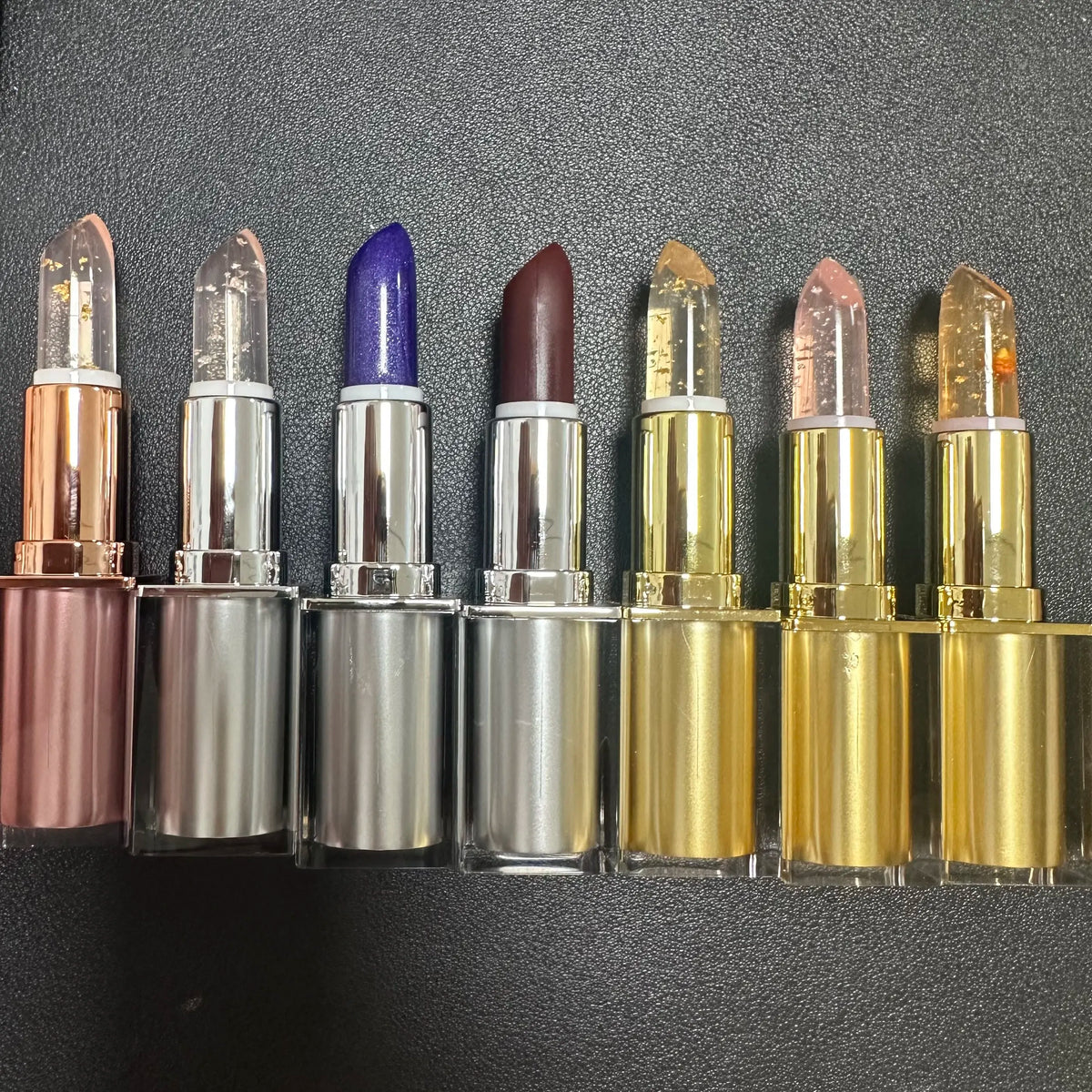 cosmetics moisturizing lip balm lipstick temperature color changing jelly flower lip balm