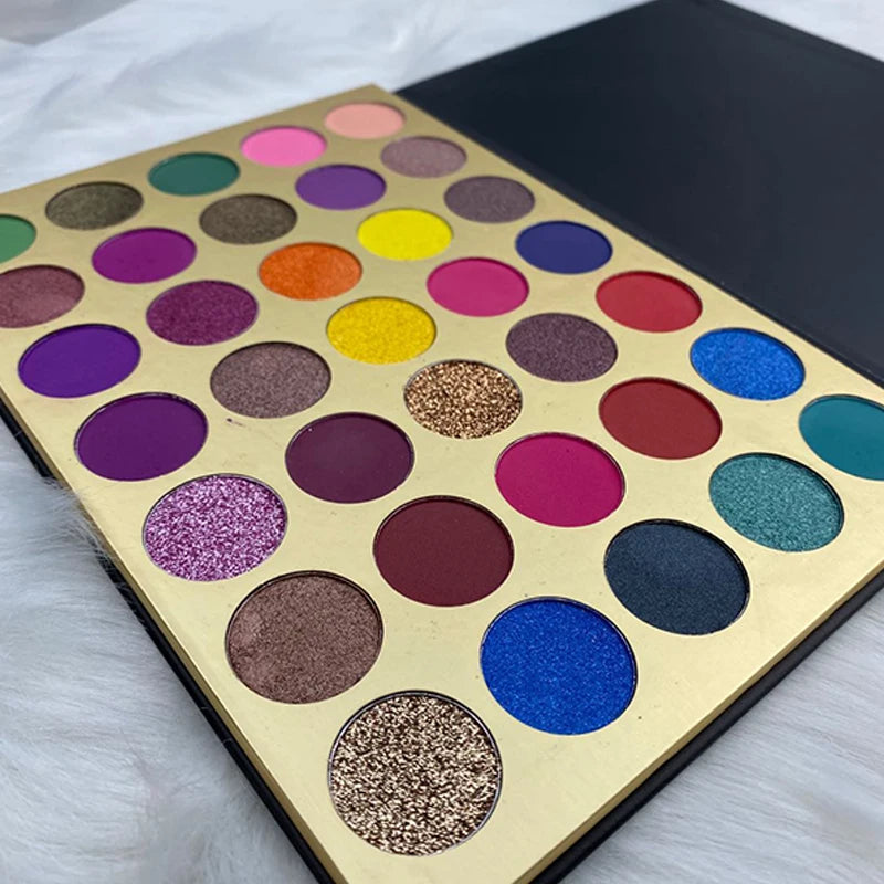 35-color cardboard eyeshadow palette