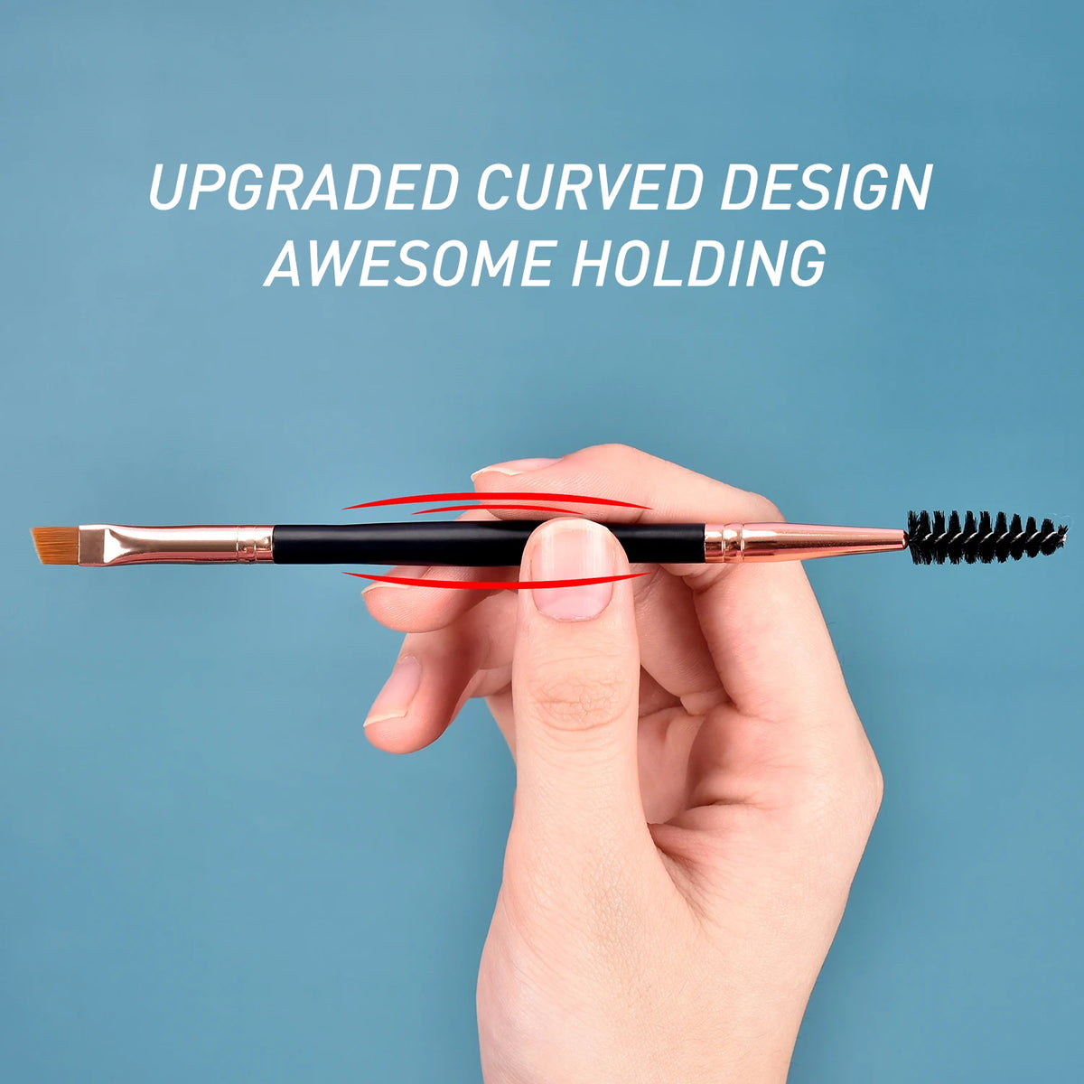 high quality dual side eyebrow brush 2in1 eyelash eyebrow makeup brush