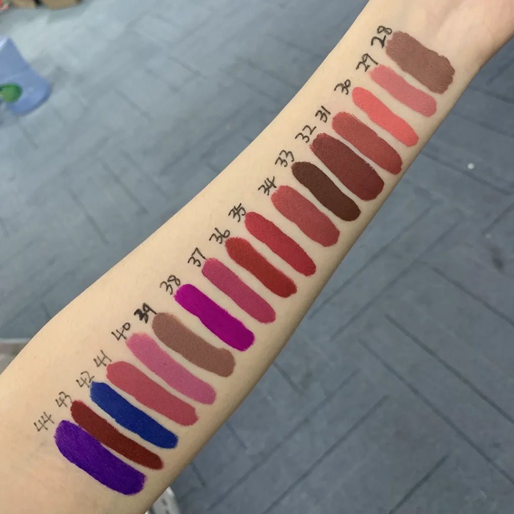 43colors liquid matte waterproof lipstick makeup liquid lipstick matte