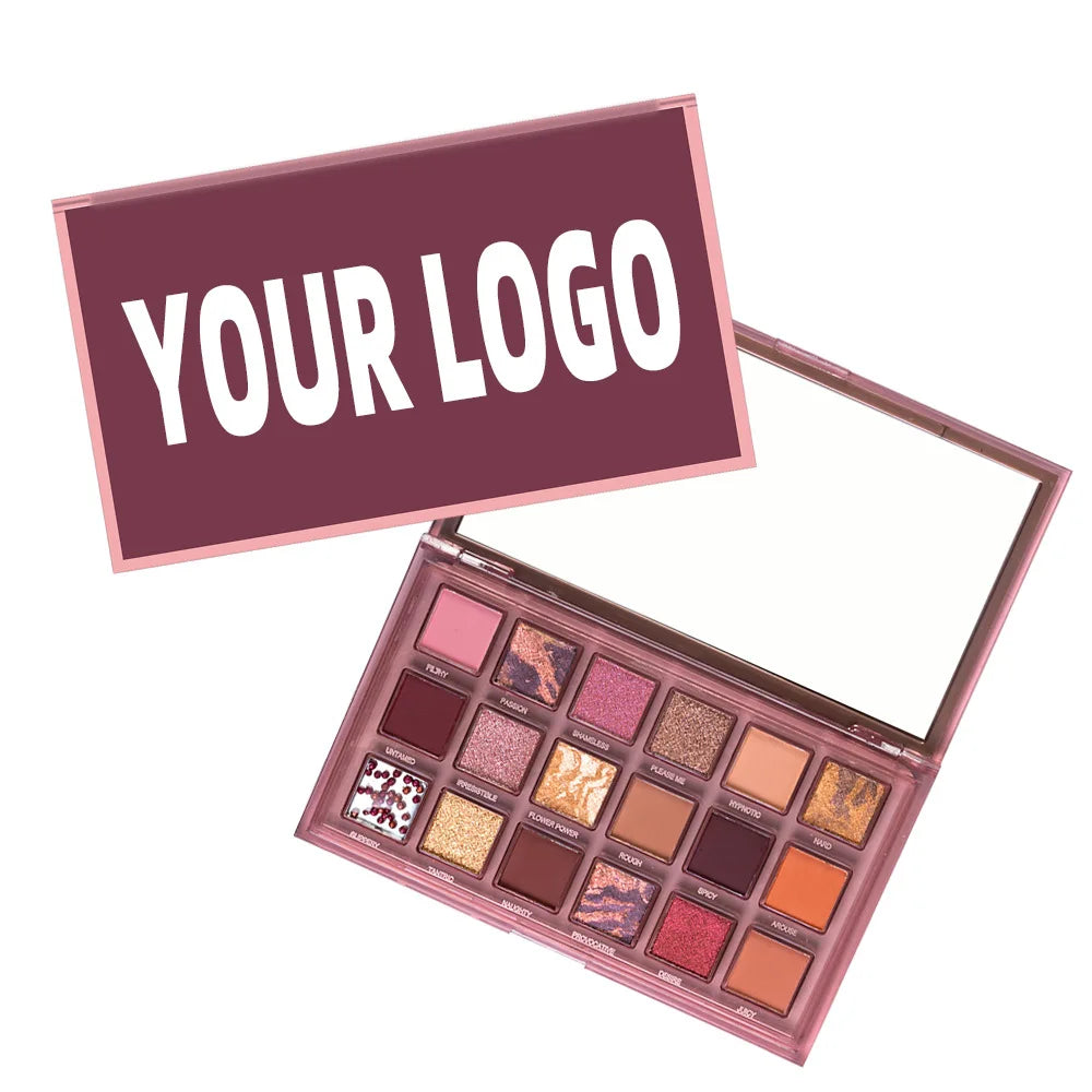 18 color brown eyeshadow palette
