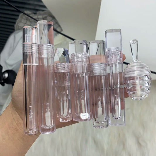 cosmetic plastic lipgloss bottle 6ml empty lip gloss container clear lipgloss tube