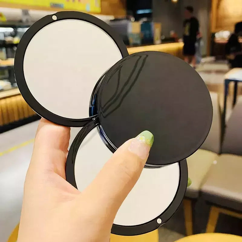 foldable magnetic travel makeup mirror round square
