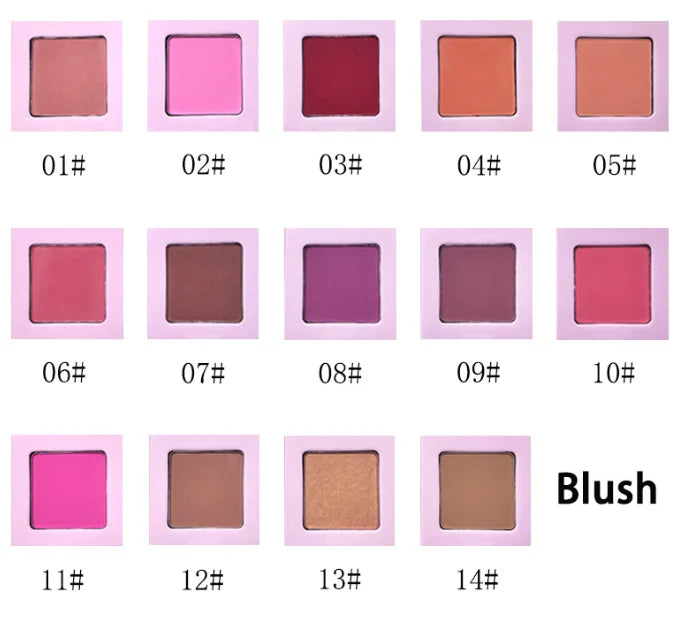 gradient color 2 in 1 blush and highlight palette natural makeup blush palette