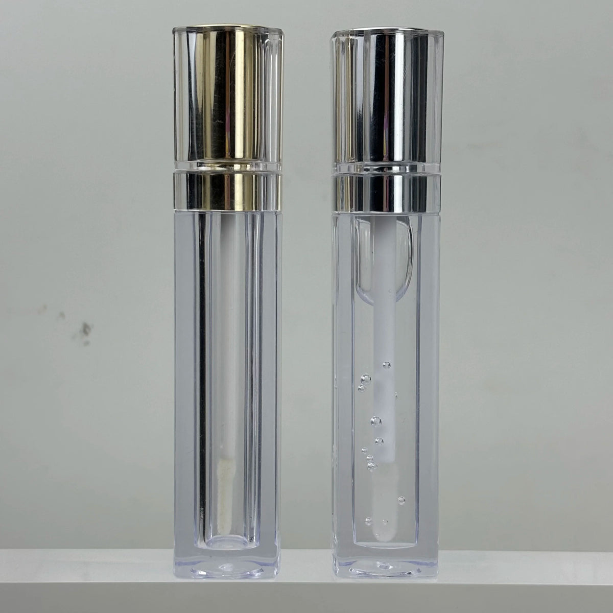 in stock white black cosmetic square pink luxury lipgloss makeup lip gloss tube travel lipgloss tubes lip glaze containe
