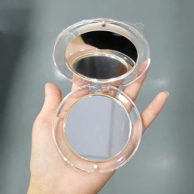 small double sided handheld mirrors portable round mini travel makeup cosmetic purse pocket mirror