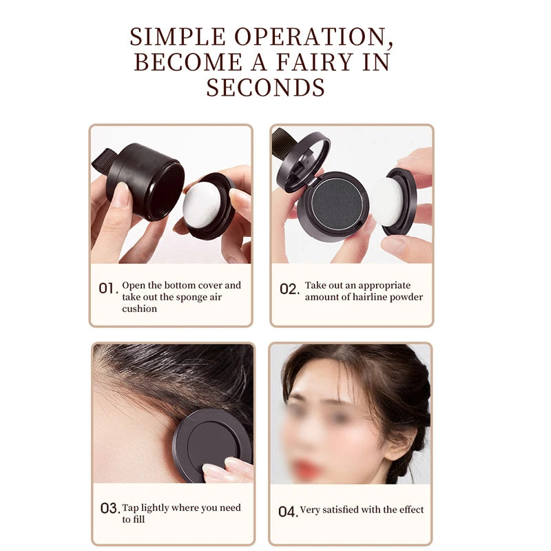eyebrow hair line filling powder waterproof hairline fluffy thickening shadow powder hair loss concealer powder