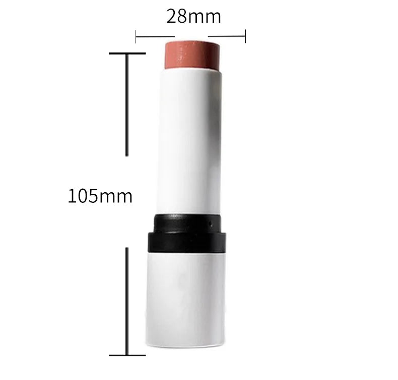 round tube 5 colors blush waterproof long lasting high pigmented cream blush stick