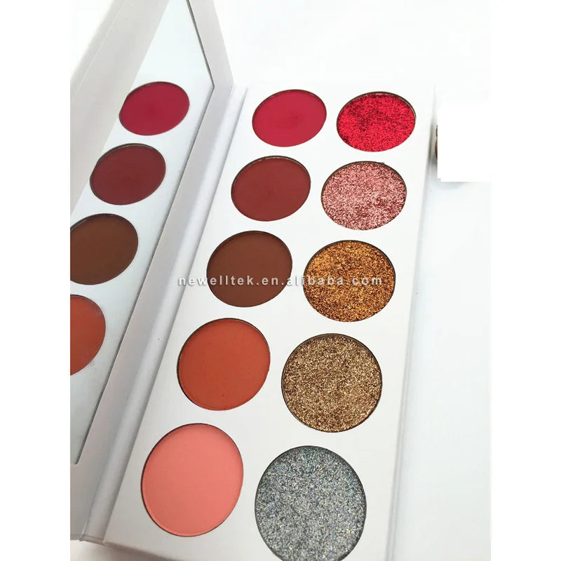 multi color makeup eye shadow palette matte 12 color natural metallic shimmer eye shadow palette