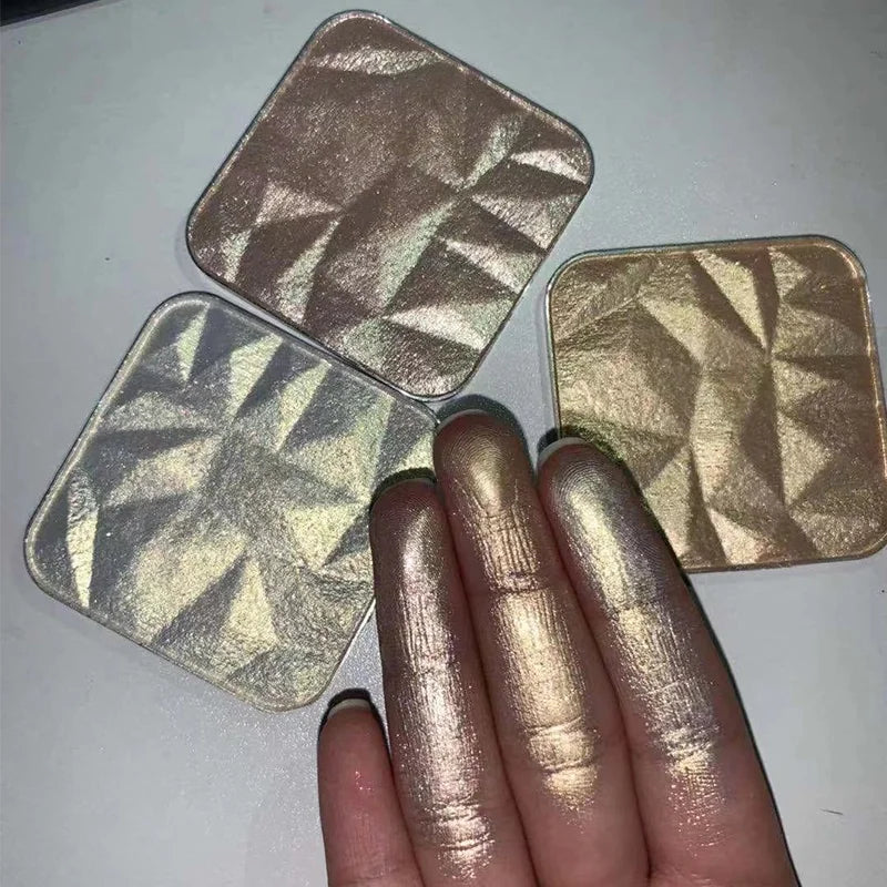 makeup vegan shimmer glitter highlighter powder cosmetics pigment highlighter loose setting powder