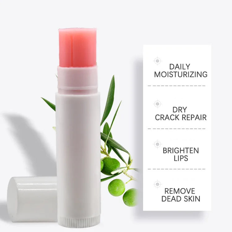 6 colors multi-flavor moisturizing lip care fruity scented white black container lip balm