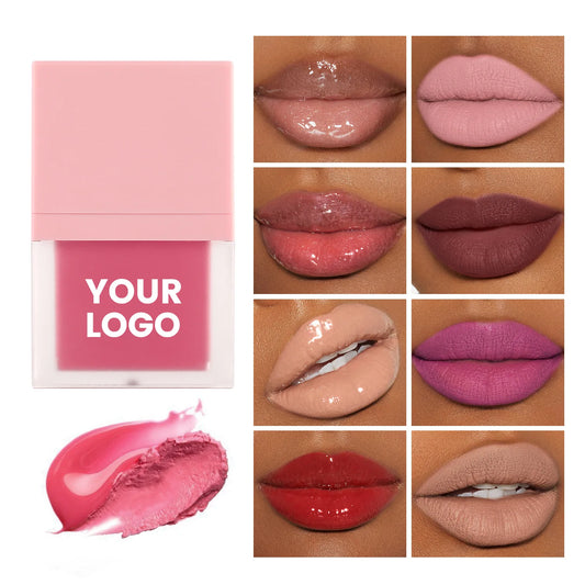 high quality 58 shades available square tube moisturizing waterproof vegan non-stick matte lip gloss