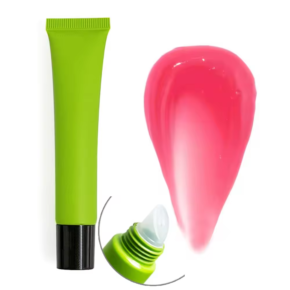 vegan liquid lip oil 15ml squeeze tube vitamin e moisturizing nourishing lip butter balm