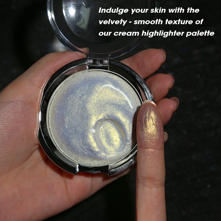 cream jelly glow highlighter makeup smooth texture long lasting high pigment shimmer cream highlighter